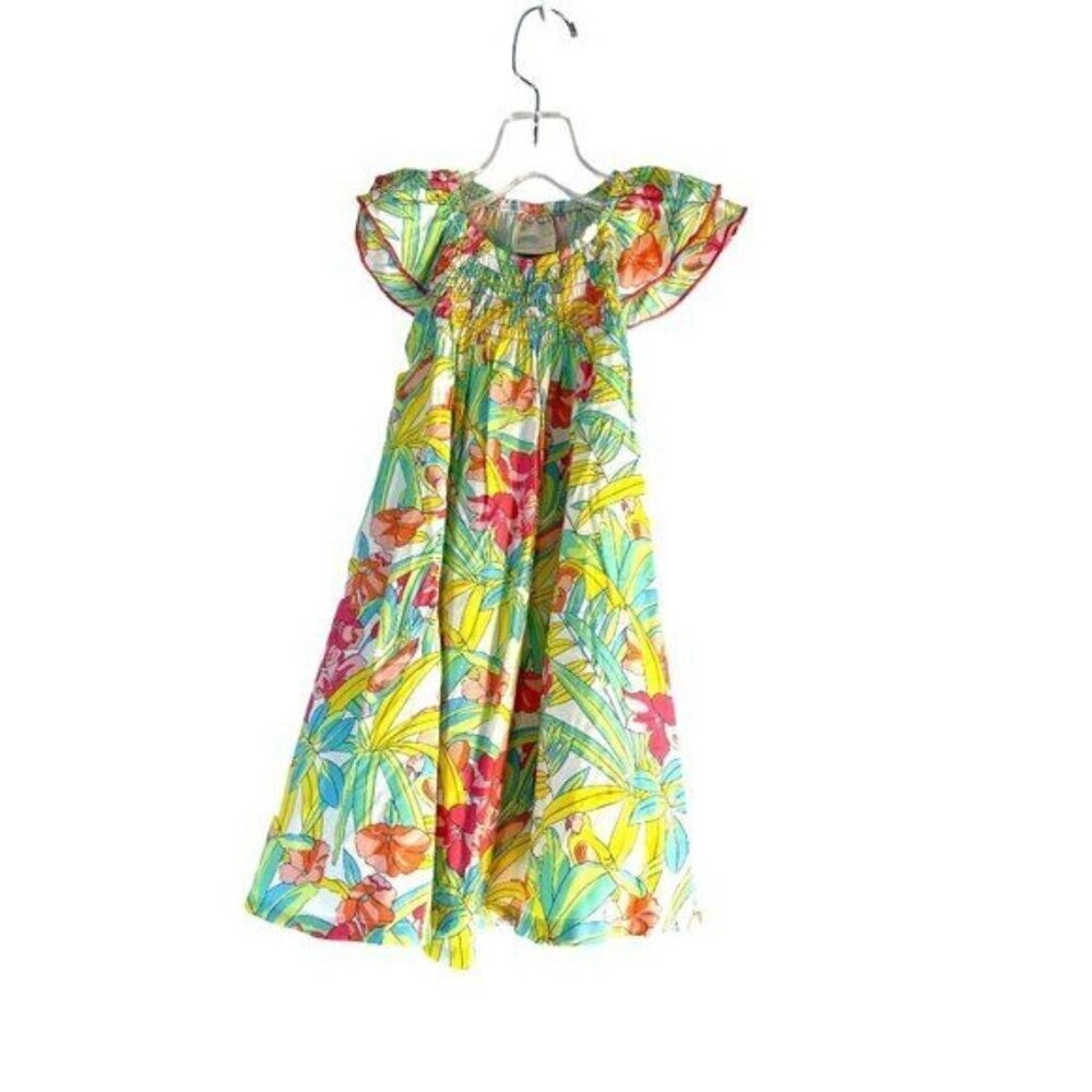 First Impressions Toddler Girls Dress Floral Multicolor Cinched Neck Size 3T